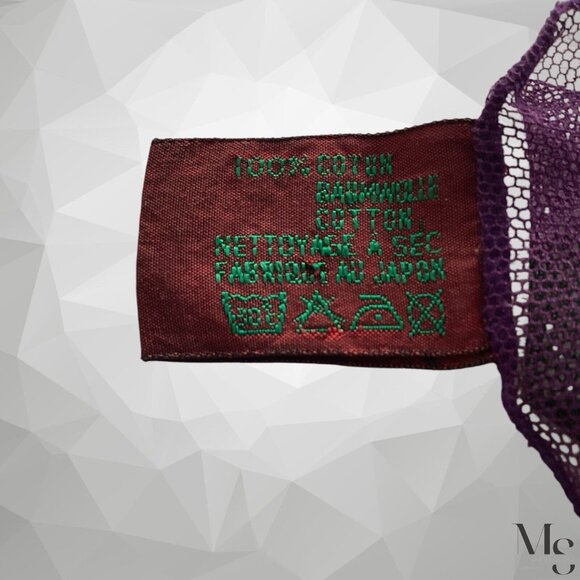 KENZO PARIS Purple Green Floral Cotton Veiled Scarf M.In Japan 44" - 42´´ E.C - Picture 4 of 10